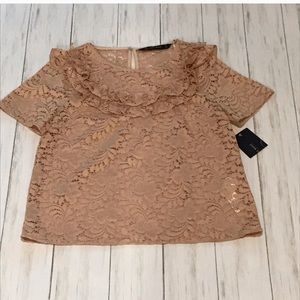 NWOT Zara Lace Top